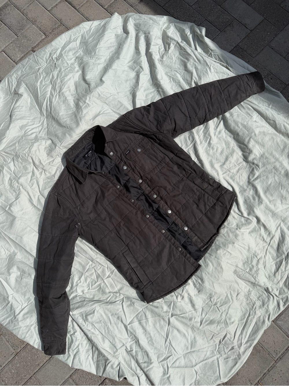 Brixton Black Quilted Lightweight Shirt Jacket